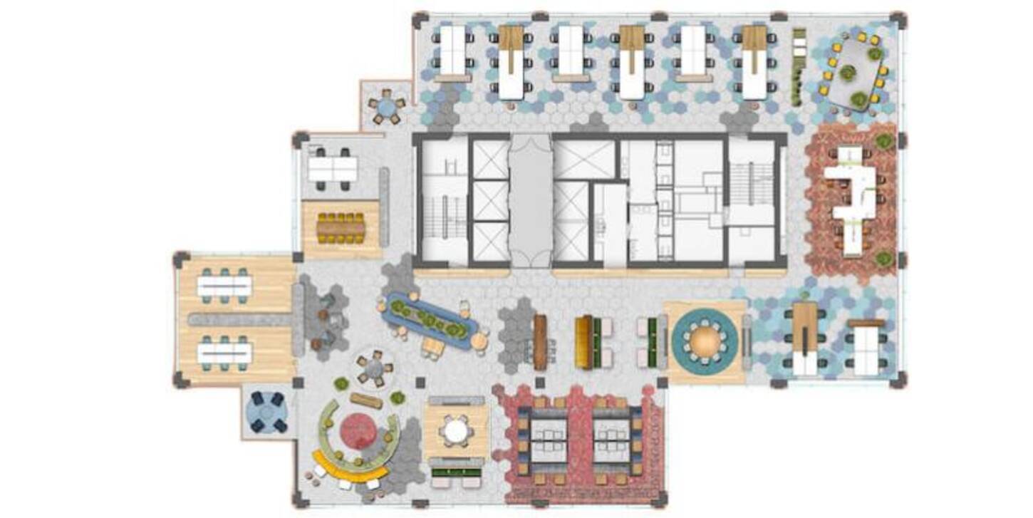Plattegrond herinrichting Coolsingel 120