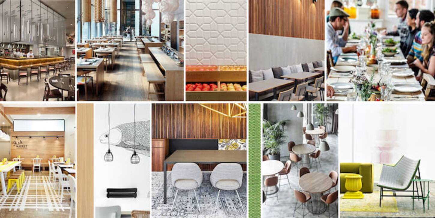 Moodboard van herinrichting Coolsingel 120