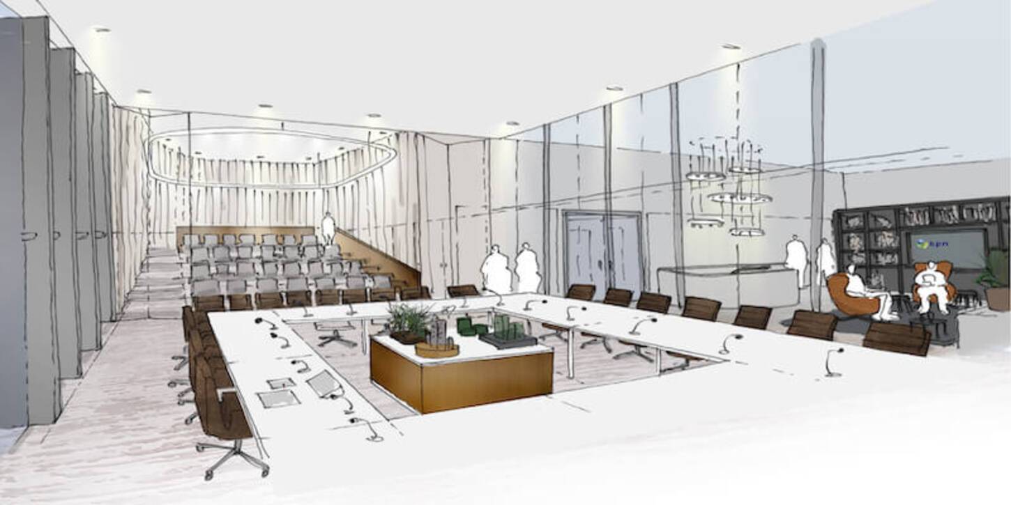 Schets van herinrichting Coolsingel 120