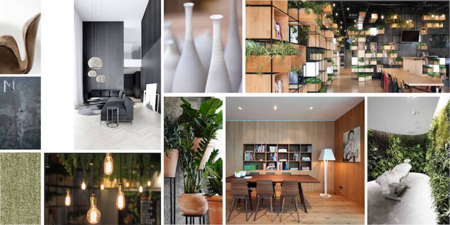 Moodboard van herinrichting Coolsingel 120