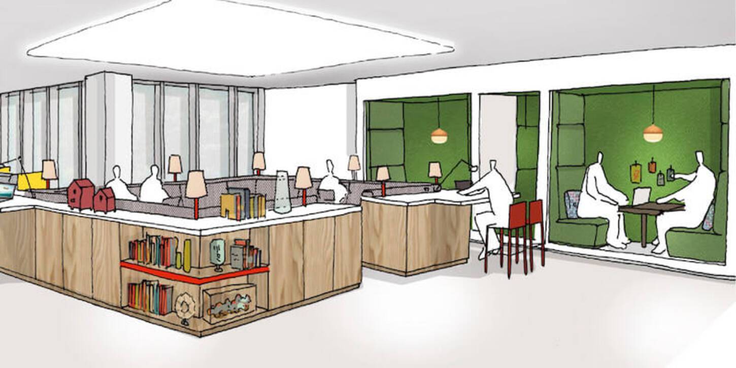 Schets van herinrichting Coolsingel 120