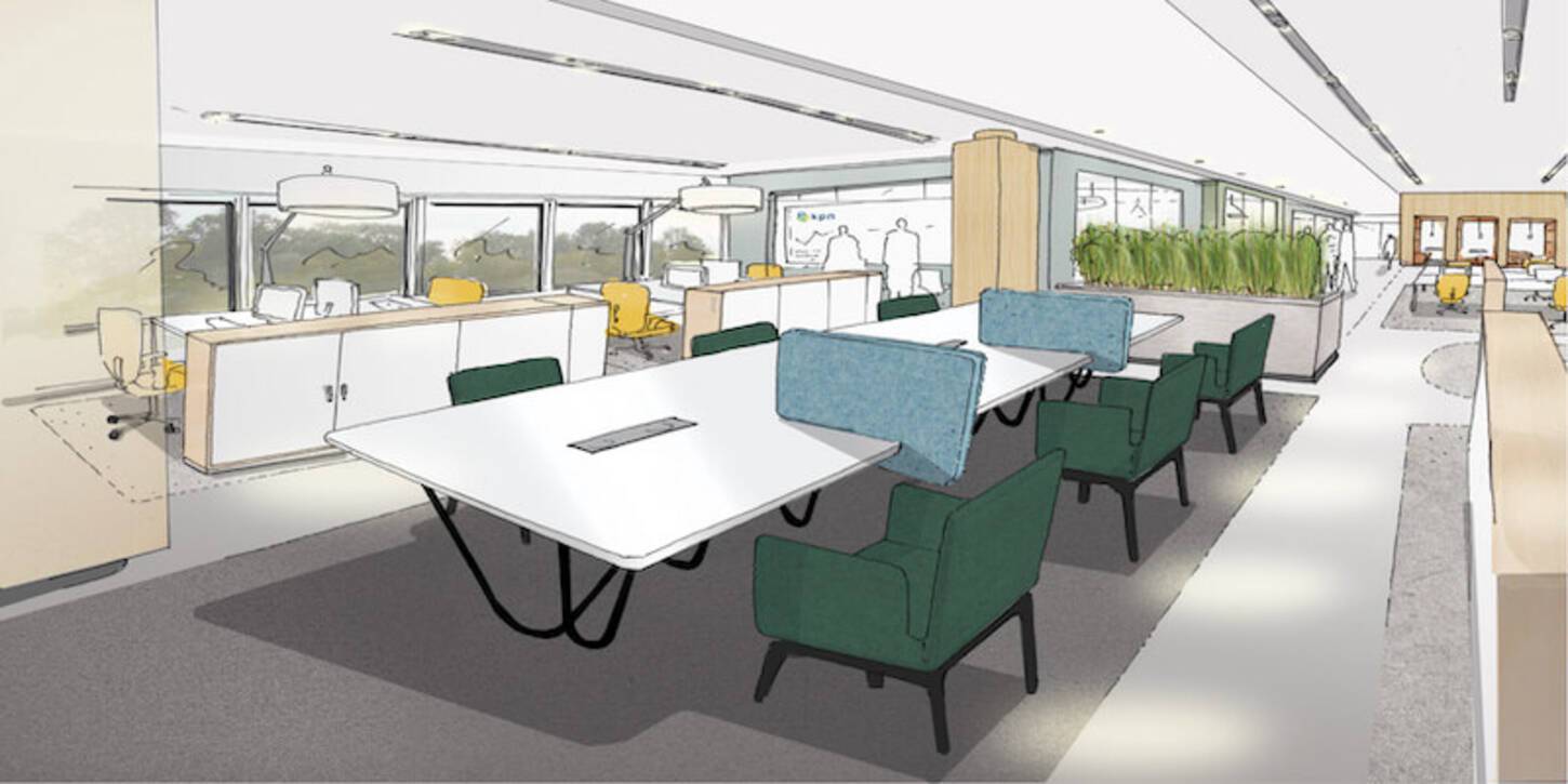 Schets van herinrichting Coolsingel 120